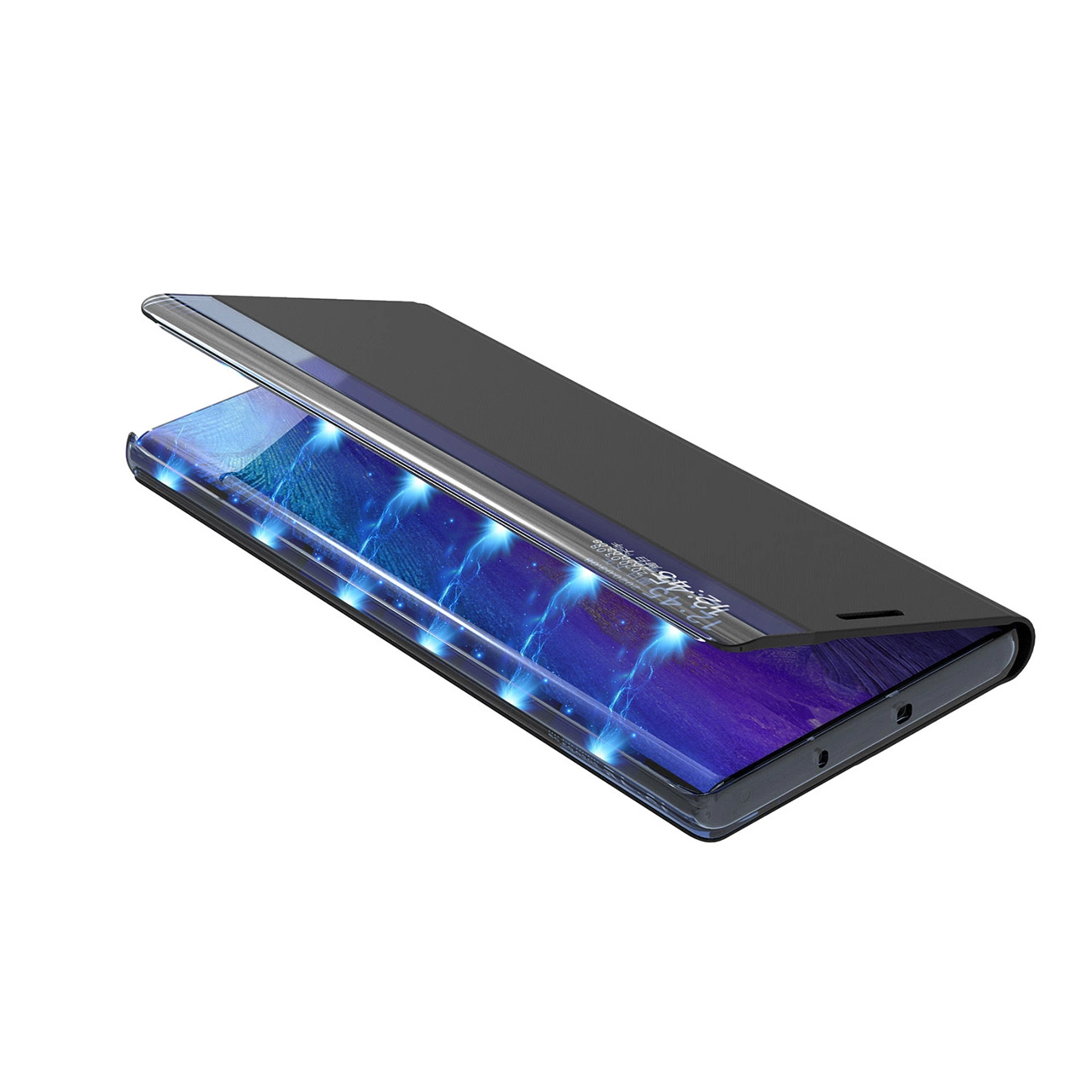New Sleep dėklas Xiaomi Redmi Note 12 5G / Poco X5 5G – cover su flip stovu, juodas - Image 5