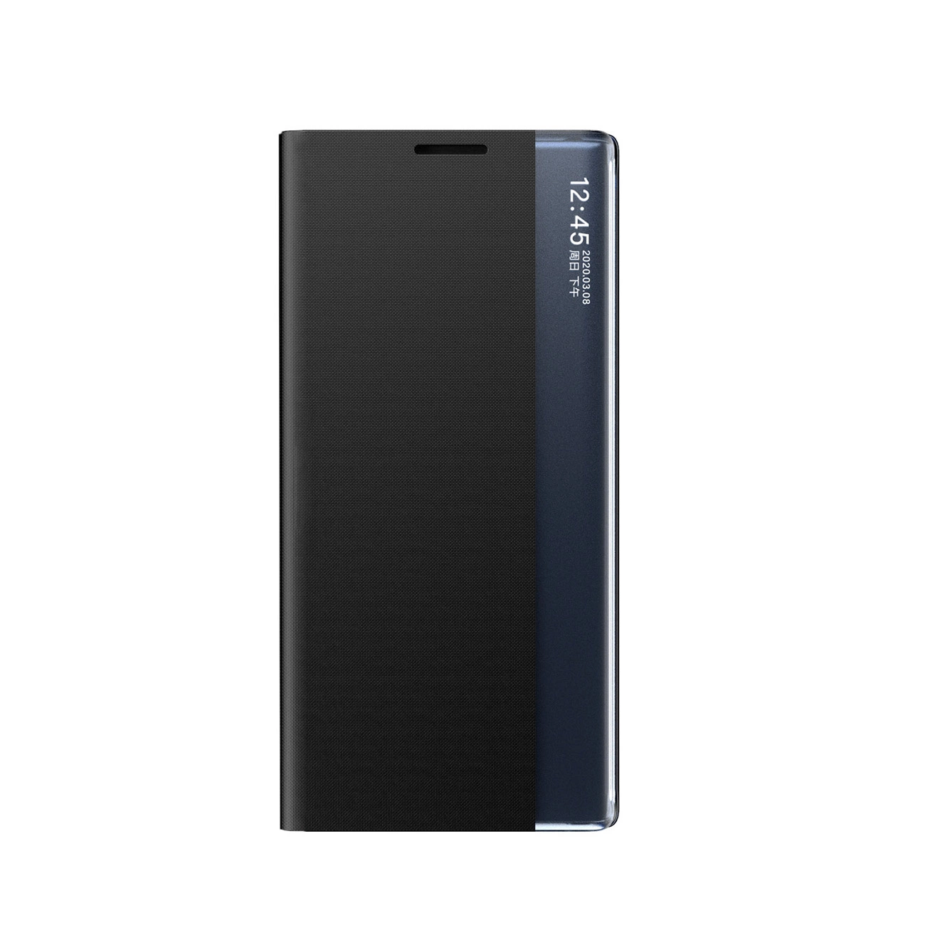 New Sleep dėklas Xiaomi Redmi Note 12 5G / Poco X5 5G – cover su flip stovu, juodas - Image 8