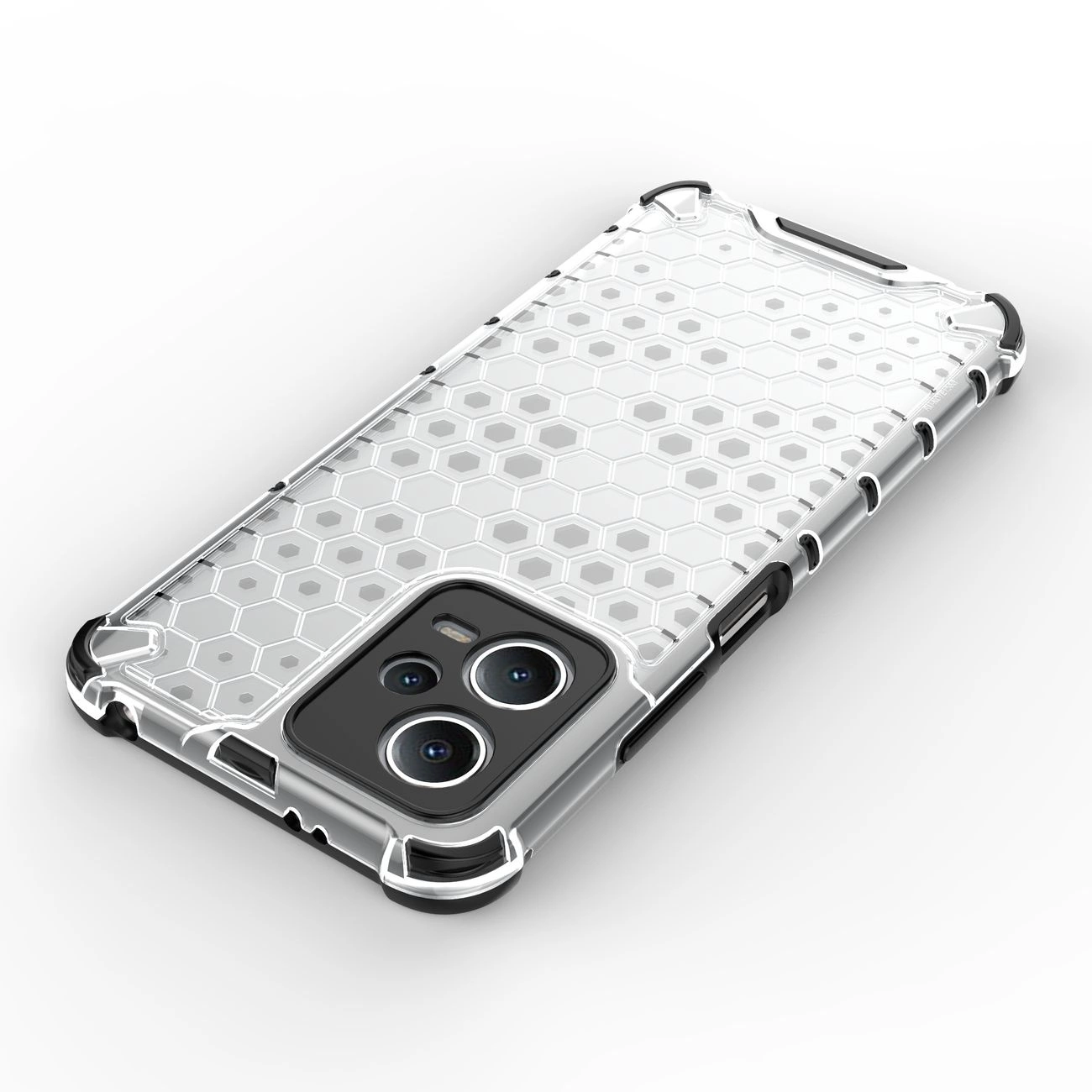 Honeycomb dėklas Xiaomi Redmi Note 12 5G / Poco X5 5G – armuotas hibridinis, juodas - Image 12