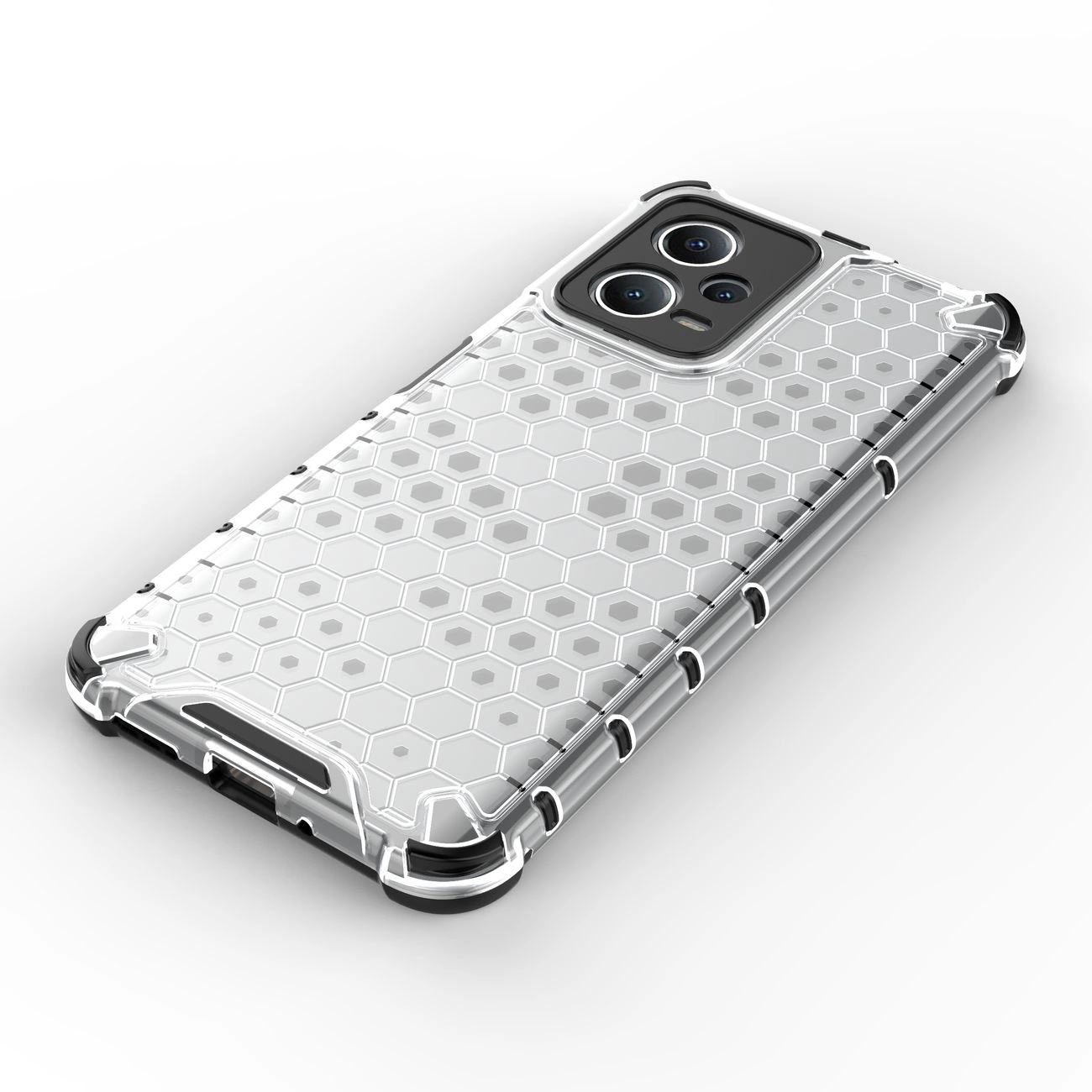 Honeycomb dėklas Xiaomi Redmi Note 12 5G / Poco X5 5G – armuotas hibridinis, juodas - Image 13