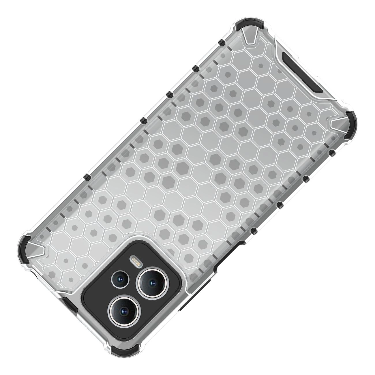 Honeycomb dėklas Xiaomi Redmi Note 12 5G / Poco X5 5G – armuotas hibridinis, juodas - Image 8
