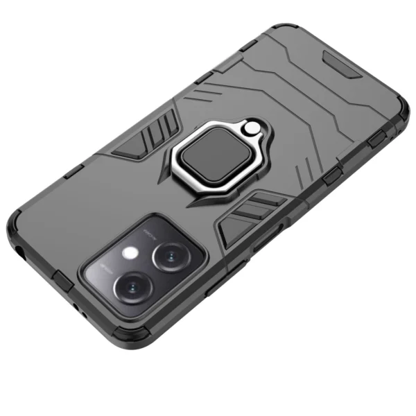 Ring Armor dėklas Xiaomi Redmi Note 12 5G / Poco X5 5G – Armor dėklas su magnetiniu žiedu, juodas - Image 15