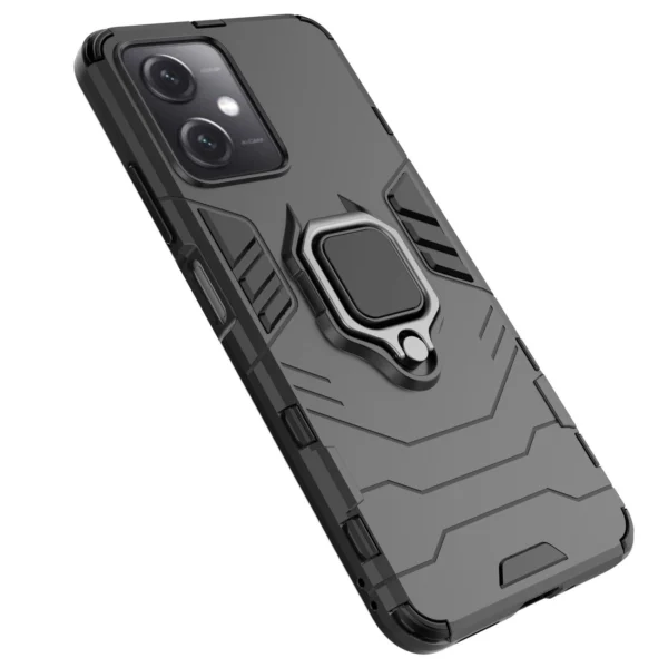 Ring Armor dėklas Xiaomi Redmi Note 12 5G / Poco X5 5G – Armor dėklas su magnetiniu žiedu, juodas - Image 7