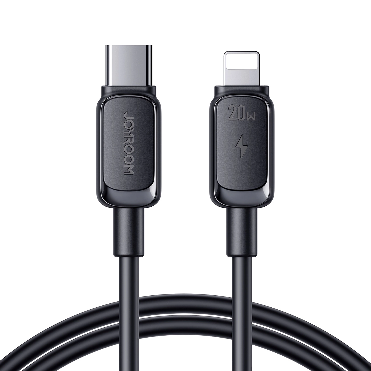 Joyroom Multi-Color serija A14 USB-C / Lightning 20W kabelis 1,2 m – juodas - Image 2