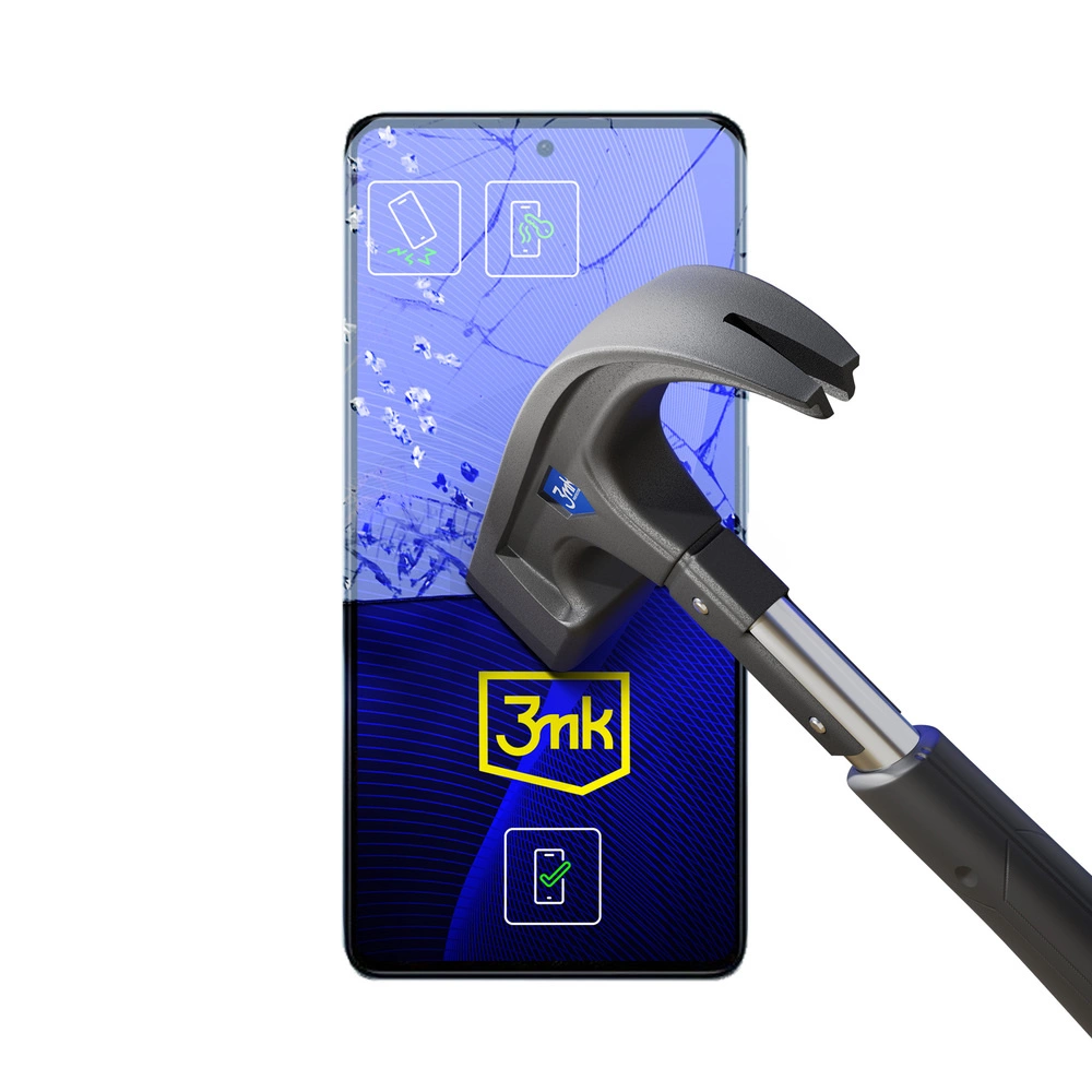 Apsauginis stiklas Xiaomi Redmi Note 12 Pro+ / Note 12 Pro hybrid flexi 7H 3mk FlexibleGlass serija - Image 3