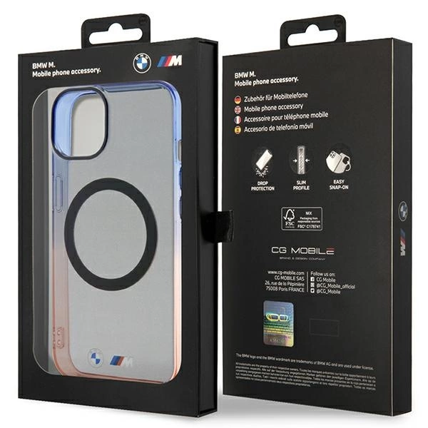 BMW Gradient Bumper MagSafe dėklas iPhone 14 Plus – pilkas - Image 8