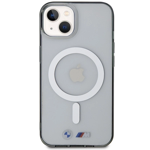 Dėklas BMW BMHMP14SHCRS iPhone 14 6,1" – skaidrus kietas dėklas, Silver Ring MagSafe - Image 3