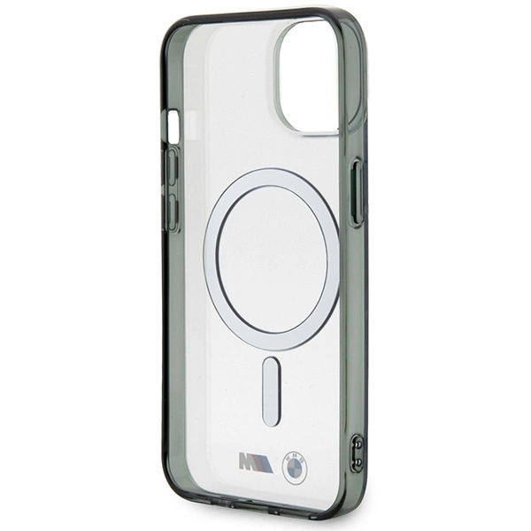 Dėklas BMW BMHMP14SHCRS iPhone 14 6,1" – skaidrus kietas dėklas, Silver Ring MagSafe - Image 7