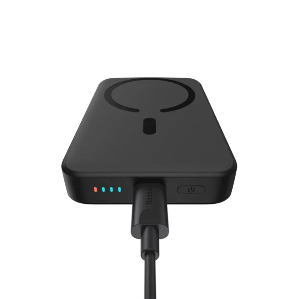 Baseus Magnetic Mini Power Bank su MagSafe 15W / PD QC 20W 10000mAh – juodas (tarptautinė versija) + Xiaobai serijos kabelis USB-C – USB-C 60W 3A 0,5 m – juodas - Image 8