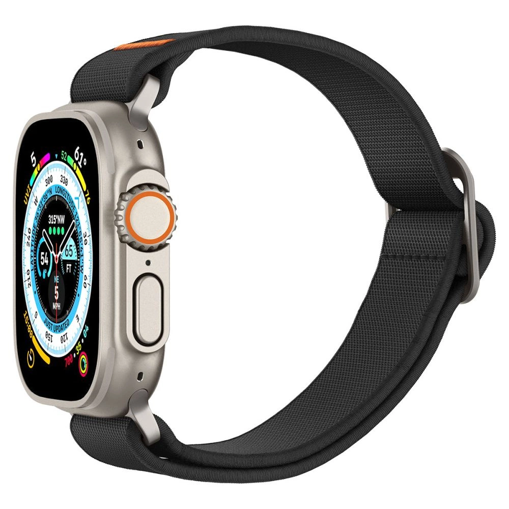 Spigen Fit Lite Ultra dirželis Apple Watch 4/5/6/7/8/9/SE/Ultra (42/44/45/49 mm) – juodas - Image 9