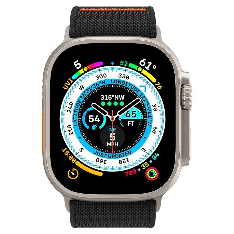 Spigen Fit Lite Ultra dirželis Apple Watch 4/5/6/7/8/9/SE/Ultra (42/44/45/49 mm) – juodas - Image 10