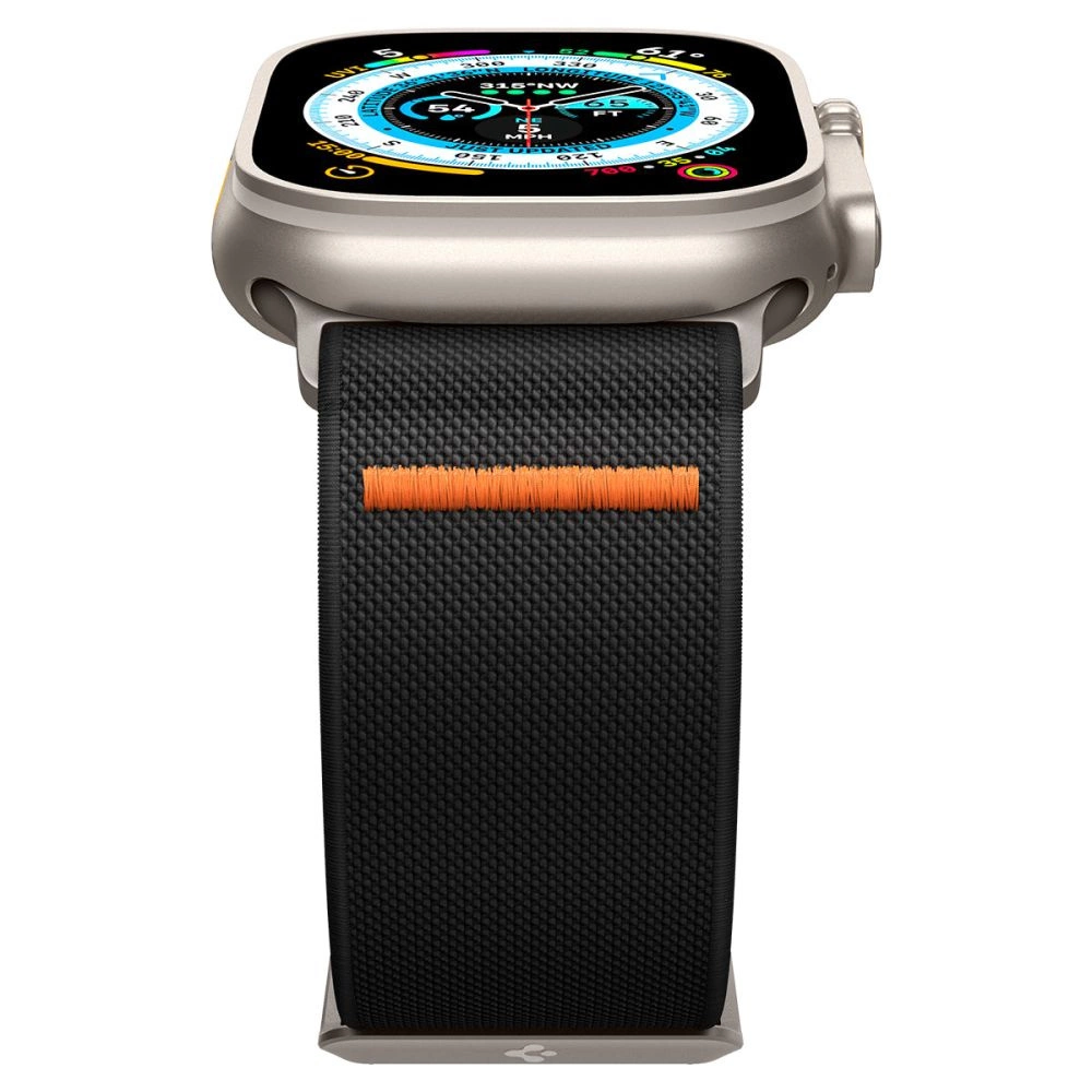 Spigen Fit Lite Ultra dirželis Apple Watch 4/5/6/7/8/9/SE/Ultra (42/44/45/49 mm) – juodas - Image 8