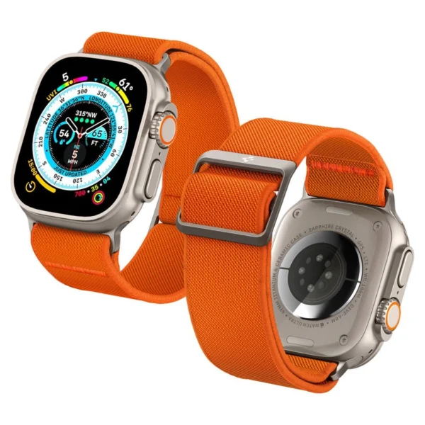 Spigen Fit Lite Ultra dirželis Apple Watch 4/5/6/7/8/SE/Ultra (42/44/45/49 mm) – oranžinis - Image 16