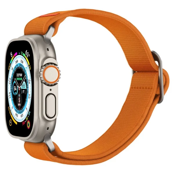 Spigen Fit Lite Ultra dirželis Apple Watch 4/5/6/7/8/SE/Ultra (42/44/45/49 mm) – oranžinis - Image 9