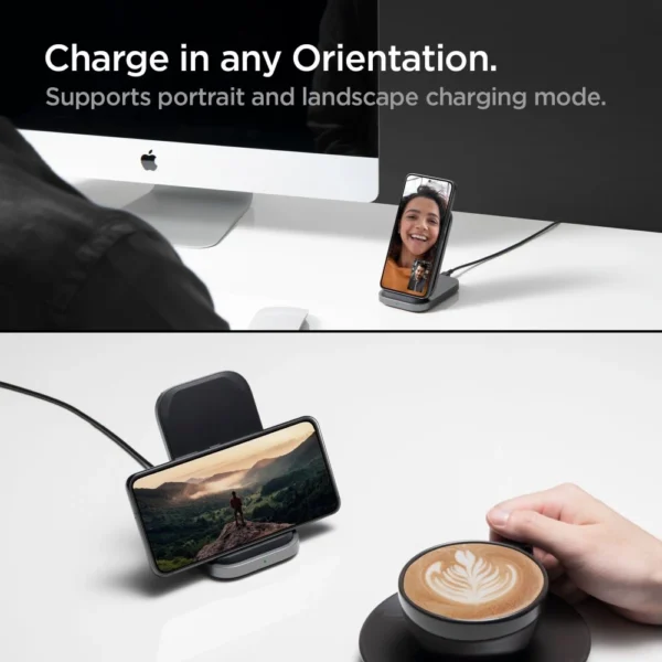 Spigen ArcField PF2102 belaidis įkroviklis 15W – juodas - Image 15