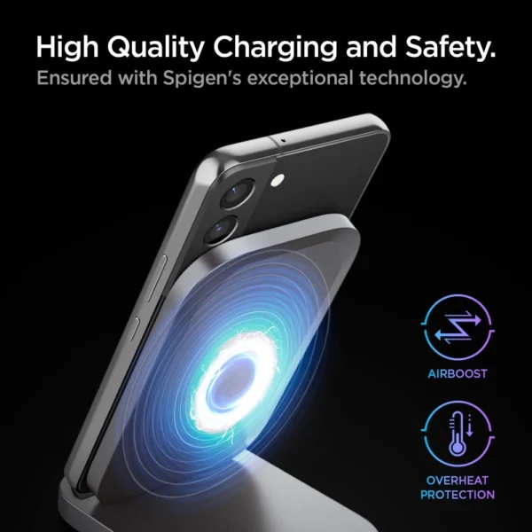 Spigen ArcField PF2102 belaidis įkroviklis 15W – juodas - Image 16