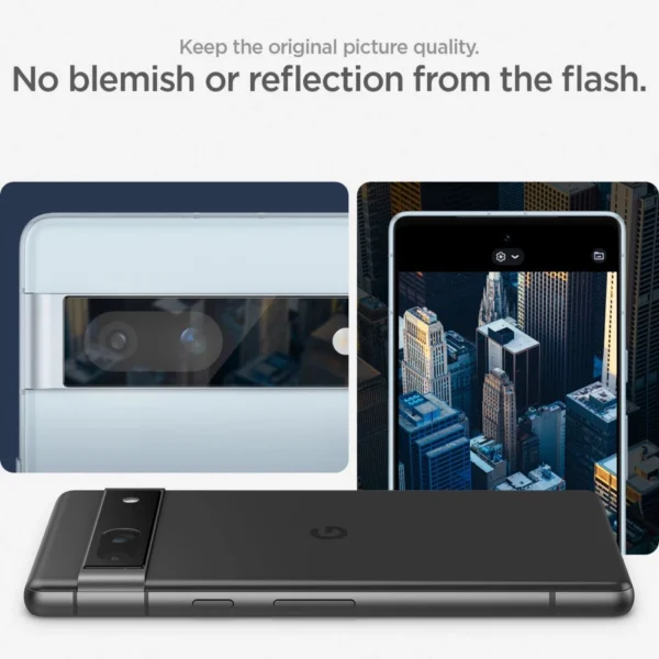 Spigen Glas.tR EZ Fit Optik kameros apsauga Google Pixel 7A – juoda, 2 vnt. - Image 14