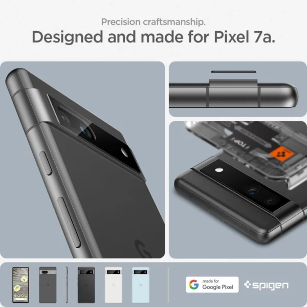 Spigen Glas.tR EZ Fit Optik kameros apsauga Google Pixel 7A – juoda, 2 vnt. - Image 17