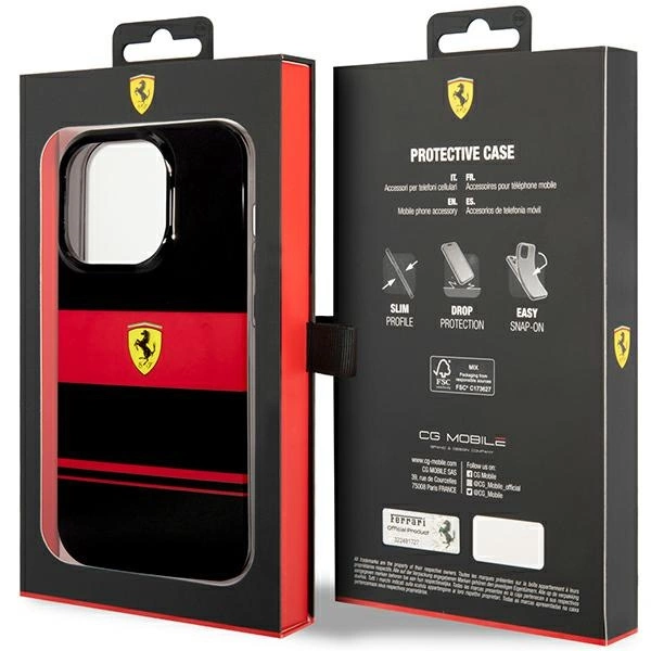 Ferrari FEHMP14LUCOK iPhone 14 Pro 6,1" – juodas/juodas kietas dėklas IMD Combi MagSafe - Image 8