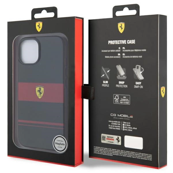 Ferrari FEHMP14SUCOK iPhone 14 6,1" – juodas/juodas kietas dėklas IMD Combi MagSafe - Image 8