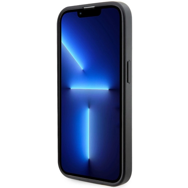 Guess GUHMP14LP4RPSK iPhone 14 Pro 6,1" – juodas/juodas kietas dėklas 4G Printed Stripes MagSafe - Image 5