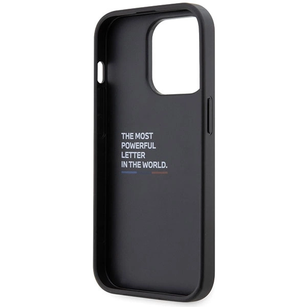 BMW dėklas BMHCP14X22GSLK iPhone 14 Pro Max 6,7" – juodas/juodas kietas dėklas Grip Hot Stamp - Image 7