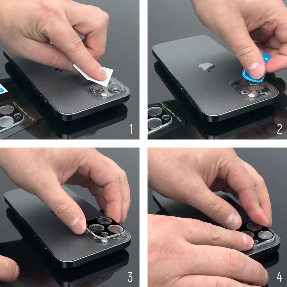 9H grūdintas kameros stiklas iPhone 15 Plus Wozinsky Full Camera Glass – juodas - Image 5