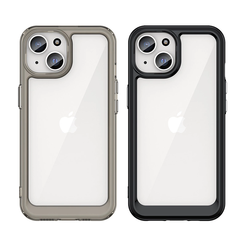 iPhone 15 Plus Outer Space sustiprintas dėklas su lanksčiu rėmeliu – raudonas - Image 3