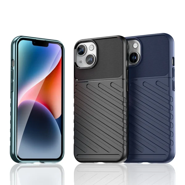 Armuotas iPhone 15 Plus Thunder dėklas – mėlynas - Image 6