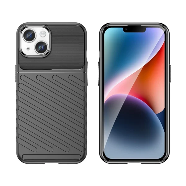 Armuotas iPhone 15 Plus Thunder dėklas – juodas - Image 5