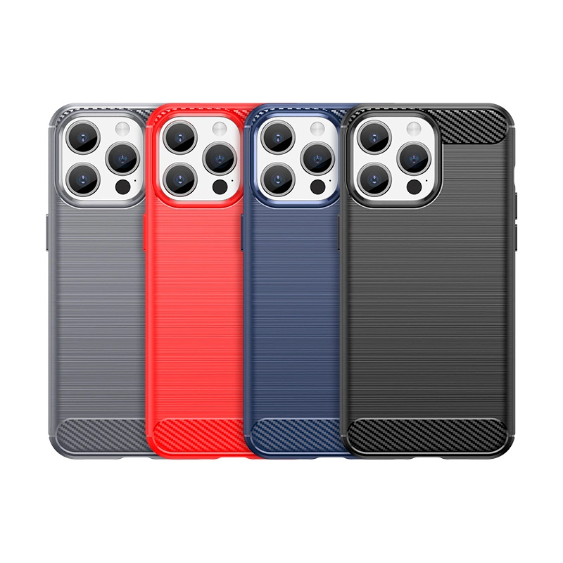 Lankstus anglies rašto dėklas iPhone 15 Pro Carbon Case – mėlynas - Image 8
