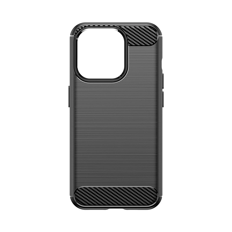 Lankstus anglies rašto dėklas iPhone 15 Pro Carbon Case – juodas - Image 2