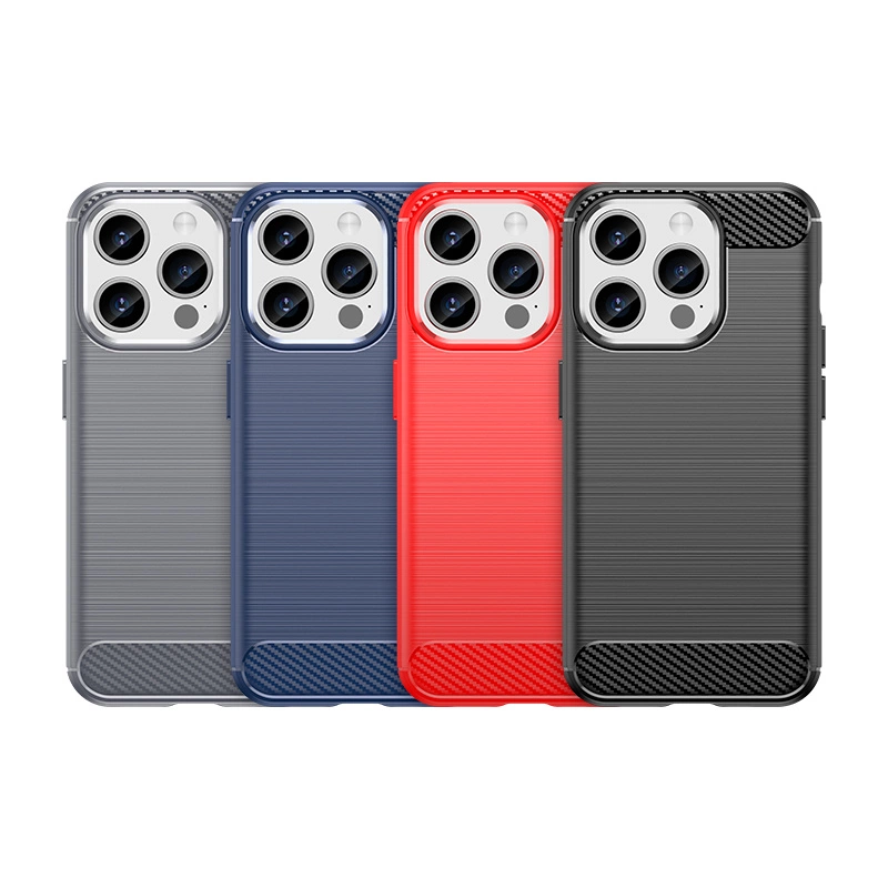 Lankstus anglies rašto dėklas iPhone 15 Pro Carbon Case – juodas - Image 7