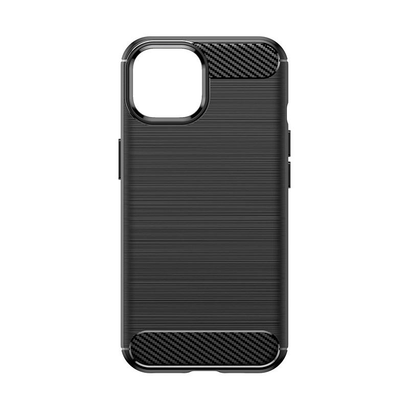 Lankstus anglies rašto dėklas iPhone 15 Carbon Case – juodas - Image 2