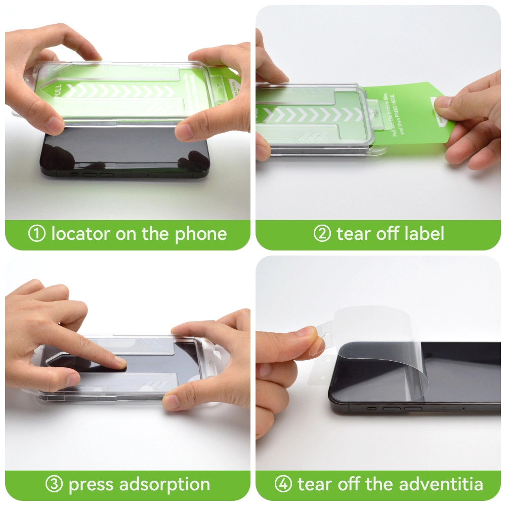 9H grūdintas stiklas su montavimo rėmeliu iPhone 14 Pro Max Wozinsky Premium Glass – juodas - Image 13