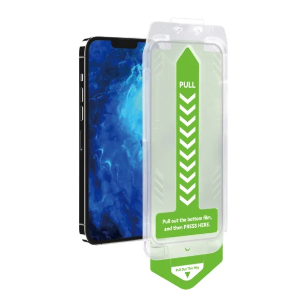 9H grūdintas stiklas su montavimo rėmeliu iPhone 15 Wozinsky Premium Glass – juodas - Image 2