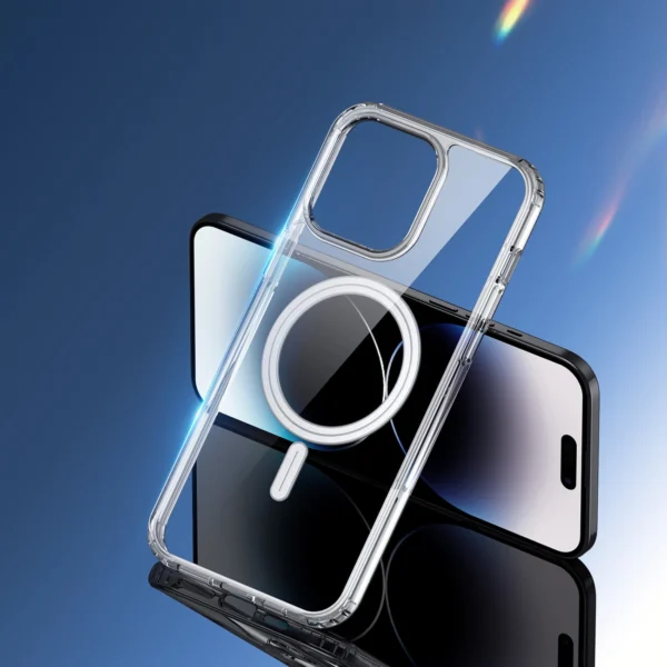 Dėklas iPhone 15 Pro Max su MagSafe Dux Ducis Clin – permatomas - Image 10