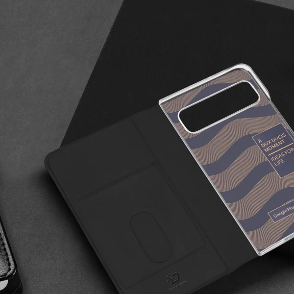 Odinis flip ir piniginės dėklas Google Pixel Fold Dux Ducis Bril – juodas - Image 11