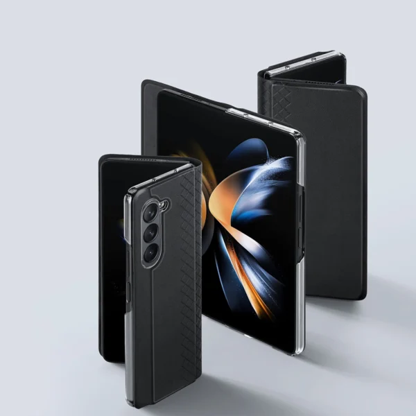 Odinis flip ir piniginės dėklas Samsung Galaxy Z Fold5 5G Dux Ducis Bril – juodas - Image 5