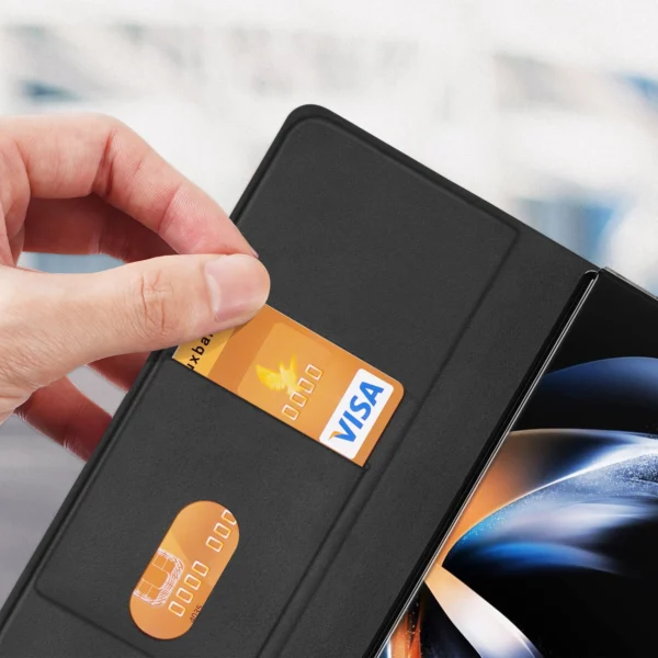 Odinis flip ir piniginės dėklas Samsung Galaxy Z Fold5 5G Dux Ducis Bril – juodas - Image 8
