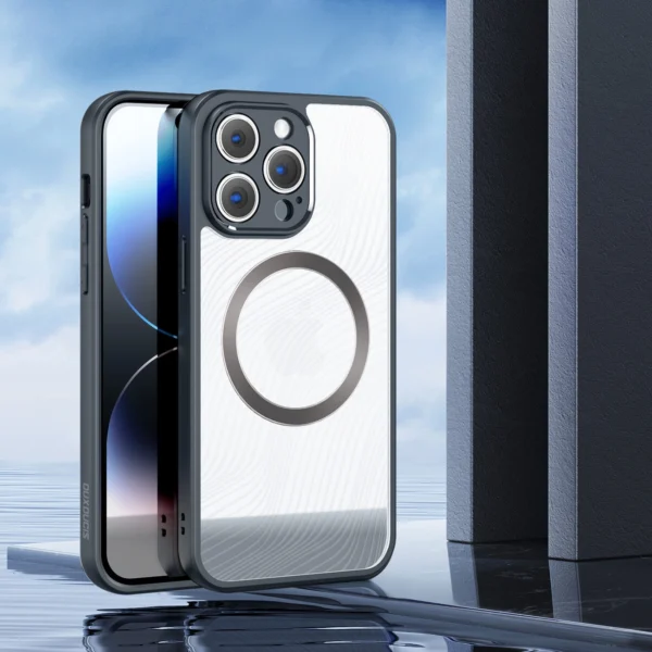Armuotas dėklas iPhone 14 Pro suderinamas su MagSafe Dux Ducis Aimo Mag – juodas - Image 3