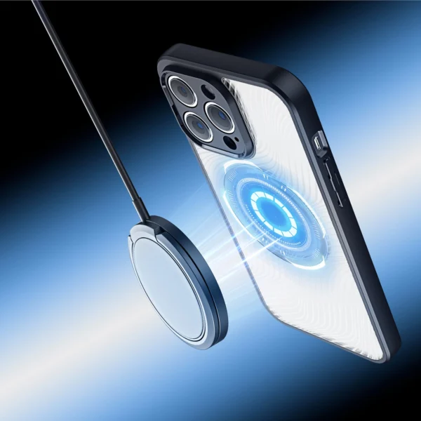 Armuotas dėklas iPhone 14 Pro suderinamas su MagSafe Dux Ducis Aimo Mag – juodas - Image 4