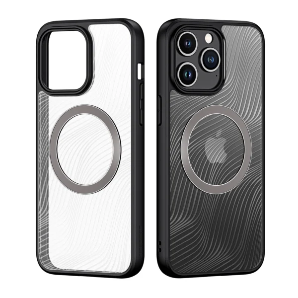 Armuotas dėklas iPhone 15 Pro Max su MagSafe Dux Ducis Aimo Mag – juodas - Image 2