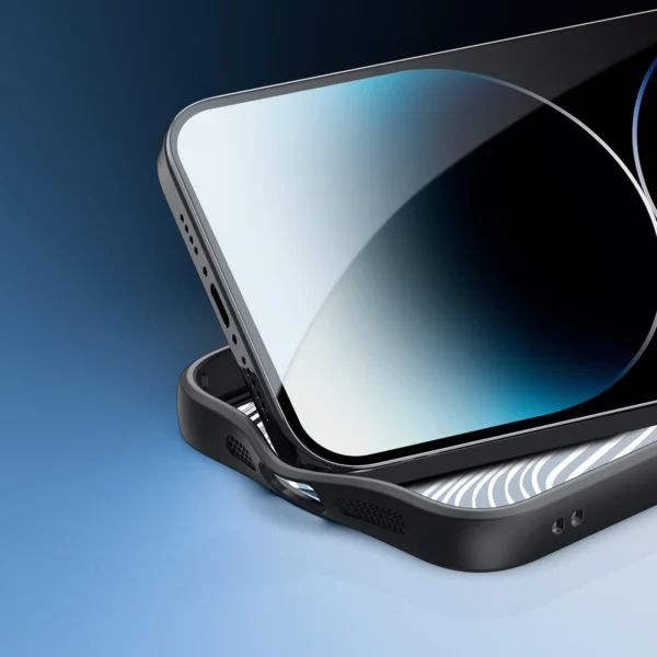 Armuotas dėklas iPhone 15 Pro Max su MagSafe Dux Ducis Aimo Mag – juodas - Image 9