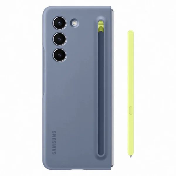 Silikoninis dėklas Samsung Galaxy Z Fold 5 Slim Case + stylus – mėlynas - Image 4