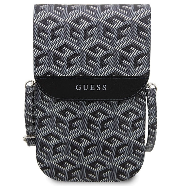 Guess rankinė GUWBHGCFSEK – juoda/juoda, GCube Stripe - Image 2
