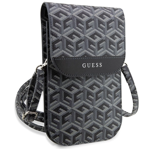 Guess rankinė GUWBHGCFSEK – juoda/juoda, GCube Stripe - Image 3