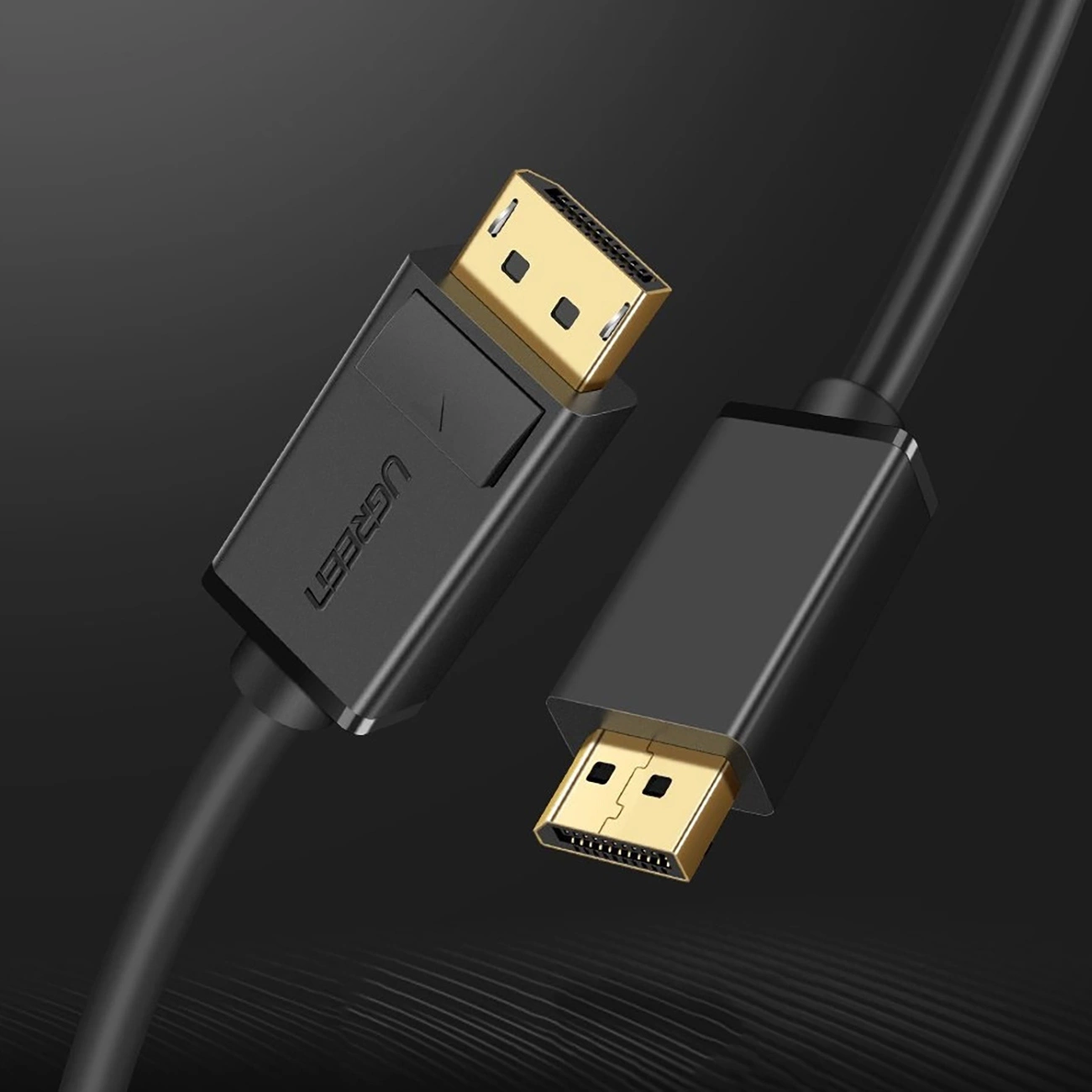 Ugreen DP102 10244 DisplayPort 1.2 4K / DisplayPort 1.2 4K kabelis 1 m – juodas - Image 2
