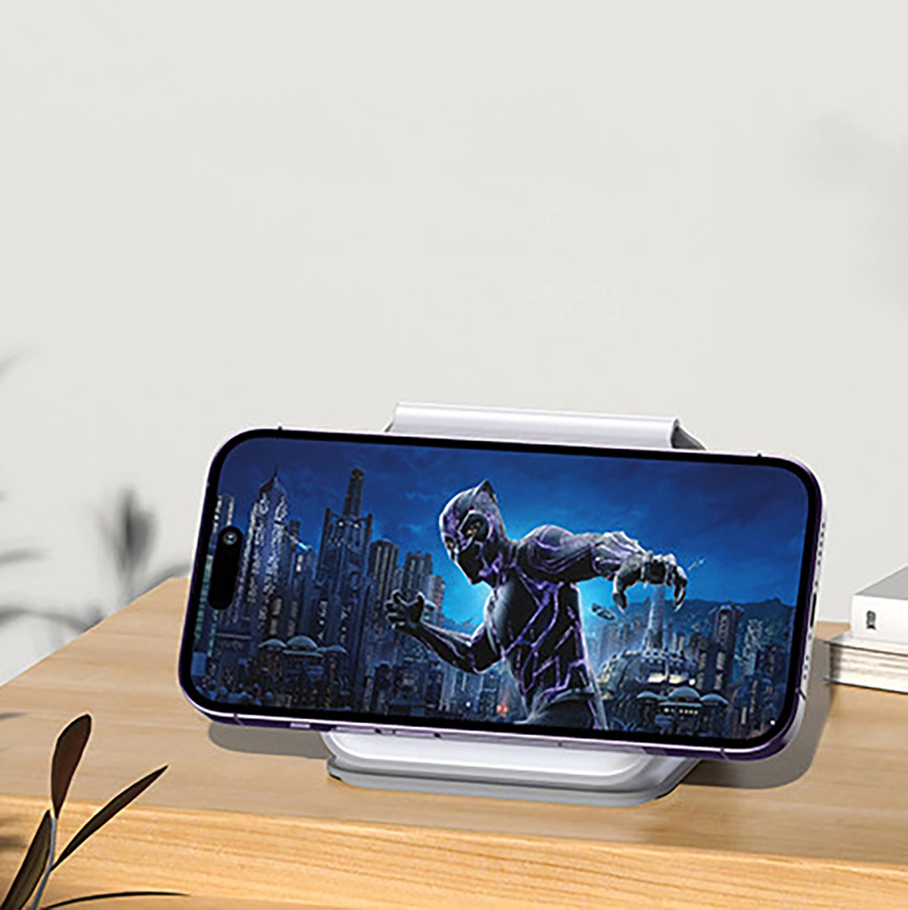 Dudao A11N 15W 3in1 indukcinis įkroviklis – baltas + USB-C / USB-C kabelis - Image 14