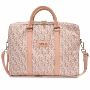 Guess GCube Stripes bag for a 16" laptop - pink
